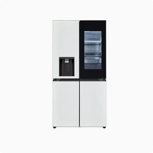 [LG전자] 디오스 오브제컬렉션 노크온매직스페이스 얼음정수기 820L 냉장고 W823GWW472S
