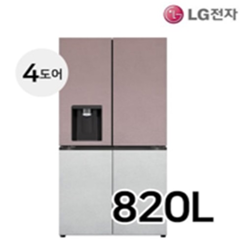 [LG전자] 디오스 오브제컬렉션 매직스페이스 얼음정수기 820L 냉장고 W823SKV172S