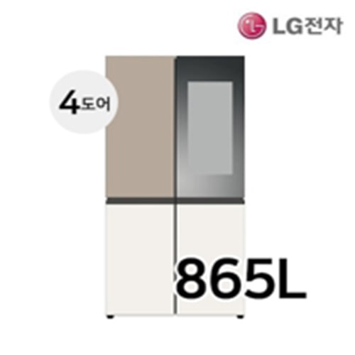 [LG전자] 디오스 오브제컬렉션 노크온 매직스페이스 862L 냉장고 M873GCB471S