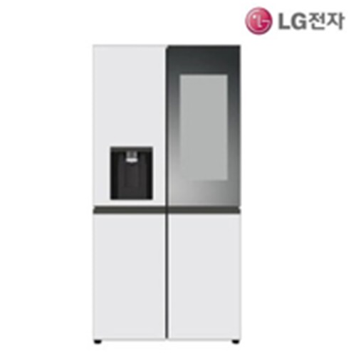 [LG전자] 디오스 오브제컬렉션 노크온매직스페이스 얼음정수기 820L 냉장고 W823MWW472S